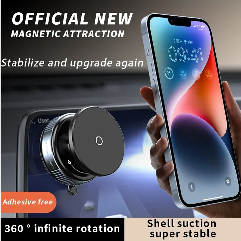 TankGrip™ Vacuum Suction Car Phone Mount — 20X Magnet Hold, 360° Adjustable Dashboard & Windshield Holder