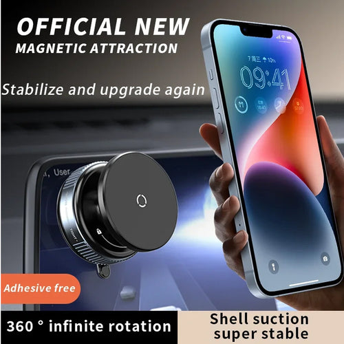 TankGrip™ Vacuum Suction Car Phone Mount — 20X Magnet Hold, 360° Adjustable Dashboard & Windshield Holder